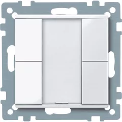   SCHNEIDER MTN617225 Taster plus System M | 2-fold | aktív fehér fényes
