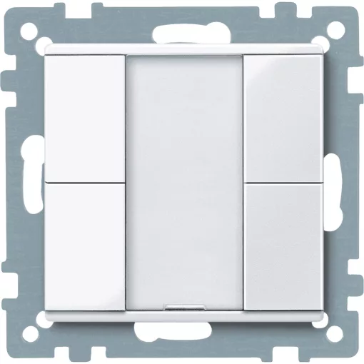 SCHNEIDER MTN617225 Taster plus System M | 2-fold | aktív fehér fényes