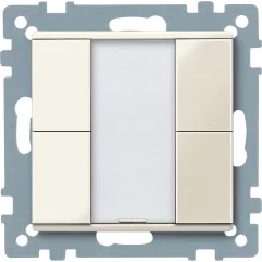   SCHNEIDER MTN617244 Taster plus System M | 2-csatornás | fényes fehér