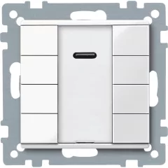   SCHNEIDER MTN617519 Taster plus System M | 4-fach, IR-vevő | poláris fehér fényes