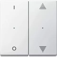   SCHNEIDER MTN619519 feliratozott billenő gomb tapintásmodul System M-hez | 2-pólusú, I/O, nyilak | poláris fehér fényes