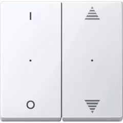   SCHNEIDER MTN619525 feliratozható billenő lap érintőmodul-hoz System M | 2-es, I/O, nyilak | aktívfehér fényes