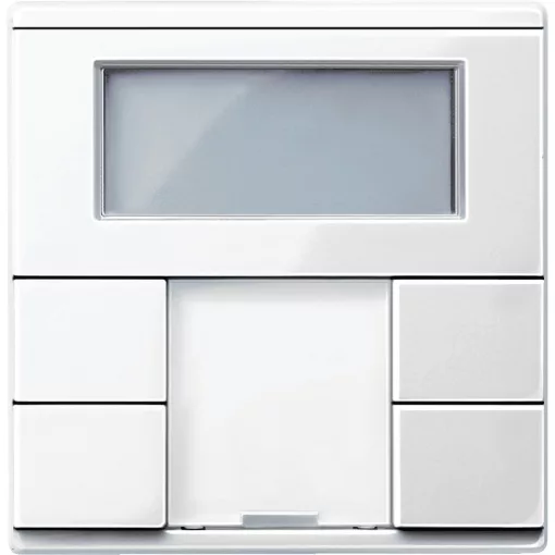 SCHNEIDER MTN6212-0319 Taster plus System M | 2-fold, helyiséghőmérséklet-szabályozó | poláris fehér fényes