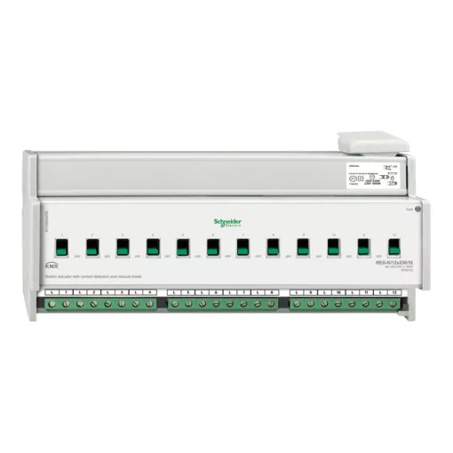 SCHNEIDER MTN648495 KNX kapcsolóaktor | 12 kimenetes áramfelismeréssel