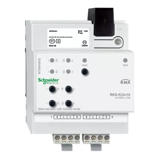 SCHNEIDER MTN649802 KNX redőnyaktor | 2 kimenetes