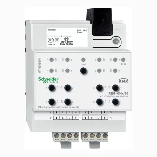 SCHNEIDER MTN649804 KNX redőnyaktor | 4-csatornás