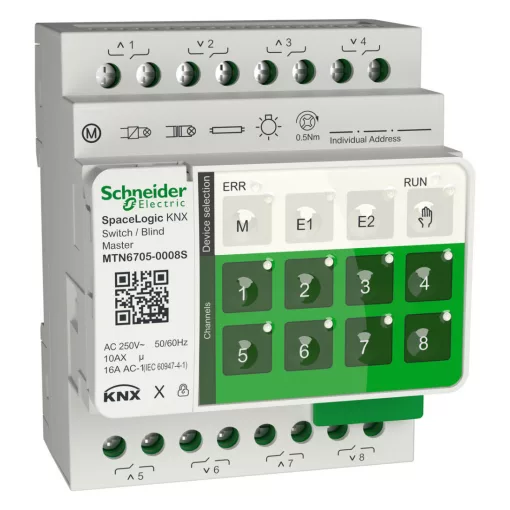 SCHNEIDER MTN6705-0008S KNX univerzális aktor | 8 kimenetes, Master, Secure