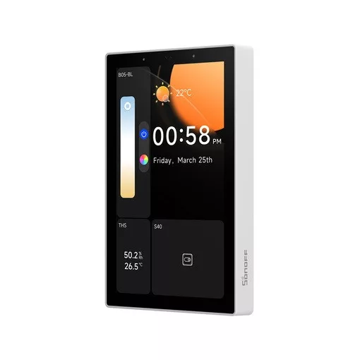SONOFF NSPanel120PW Matter érintőpanel UP | Zigbee-Hub-bal | fehér | 120 mm