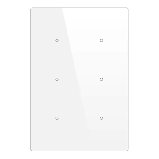 MDT PL326100 KNX tapintásérzékelő Cubik-V capriccio | 6-csatornás | fehér