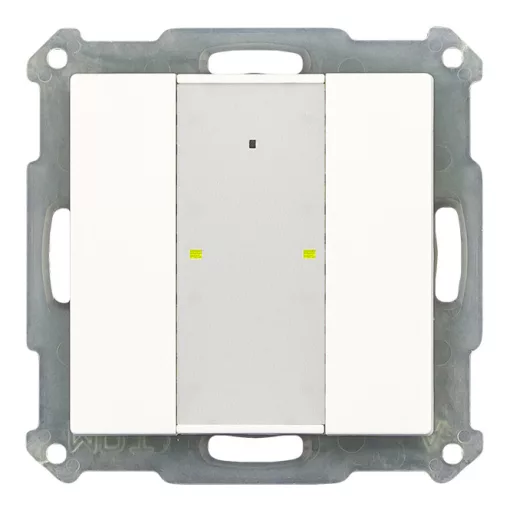 MDT RF-TA55A2.01 KNX RF tapintásérzékelő | 2-csatornás | tiszta fehér fényes