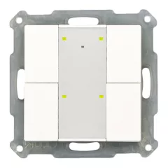   MDT RF-TA55A4.01 KNX RF tapintásérzékelő | 4-csatornás | tiszta fehér fényes