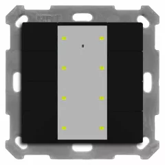   MDT RF-TA55A806.01 KNX-RF-tapintásérzékelő | 8-csatornás | fekete matt