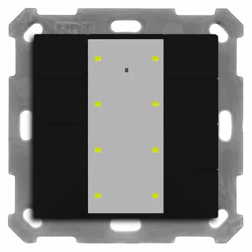 MDT RF-TA55A806.01 KNX-RF-tapintásérzékelő | 8-csatornás | fekete matt