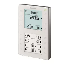   SIEMENS S55624-H108 KNX szobahőmérséklet-szabályozó | érintőgombokkal és kijelzővel | fehér