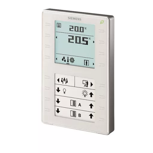 SIEMENS S55624-H108 KNX szobahőmérséklet-szabályozó | érintőgombokkal és kijelzővel | fehér