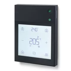   SIEMENS S55720-S647 KNX szobai kezelőegység | hőmérséklet, relatív páratartalom, CO2 | fekete