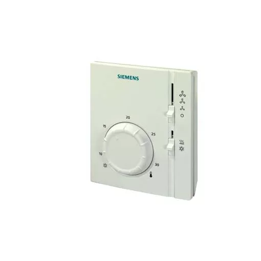 SIEMENS S55770-T229 Elektromechanikus szobatermosztát | 4-csöves, fűtés/hűtés választókapcsoló
