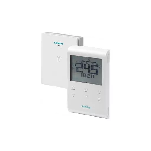 SIEMENS S55770-T282 vezeték nélküli szobatermosztát | automatikus időprogrammal, vevőegységgel együtt