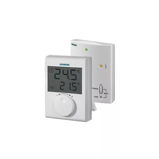 SIEMENS S55770-T378 KNX szobatermosztát rádiós készlet | adó és vevő