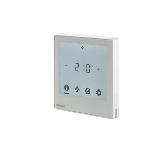 SIEMENS S55770-T396 szobatermosztát Touch | 2-/4-csöves ventilátorkonvektorokhoz