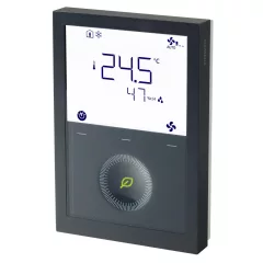   SIEMENS S55770-T453 KNX szobatermosztát | hőmérséklet-/páratartalom-érzékelő, DC vezérlőkimenetekkel | fekete