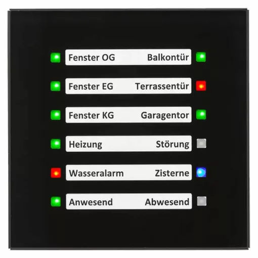MDT SCN-GLED1S.01S Üveg LED kijelző | fekete üveg/fekete