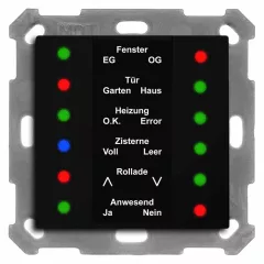 MDT SCN-LED5506.01 KNX LED kijelző 55 | matt fekete