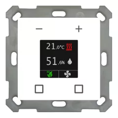   MDT SCN-RTN55S.01 KNX szobatermosztát Smart 55 | mellékállomás | tiszta fehér fényes