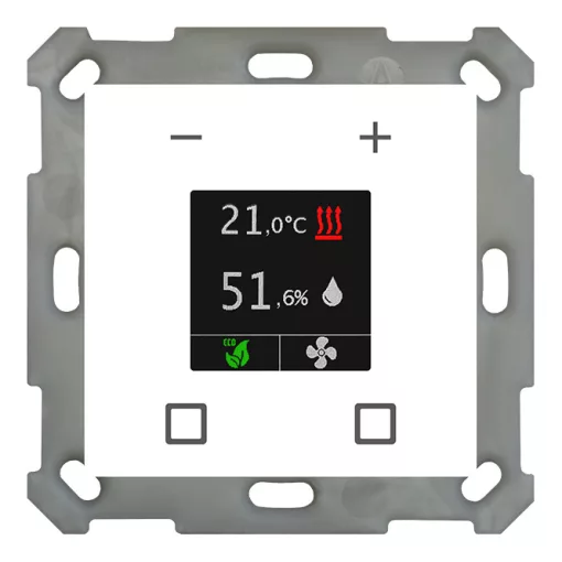 MDT SCN-RTN55S.01 KNX szobatermosztát Smart 55 | mellékállomás | tiszta fehér fényes