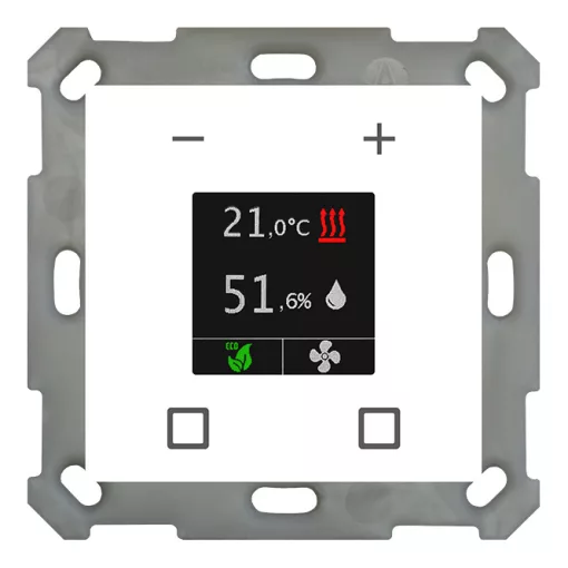 MDT SCN-RTR55S.01 KNX Szobatermosztát Smart 55 | szobatermosztát | tiszta fehér fényes