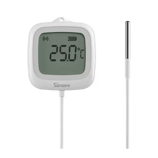 SONOFF SNZB-02LD Zigbee hőmérséklet-érzékelő | érzékelővel | fehér