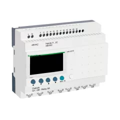   SCHNEIDER SR2A201E PLC vezérlőrelé Zelio Logic | 20 I/O, 48 VDC, kijelzővel