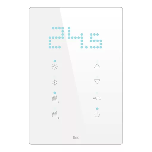 BESKNX CUBIK-TL Capriccio white Cubik-TL capriccio érintőképernyős termosztát | Standard | fehér