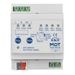   MDT STC-0640.01 KNX Busztápegység | 640 mA, diagnosztikai funkcióval