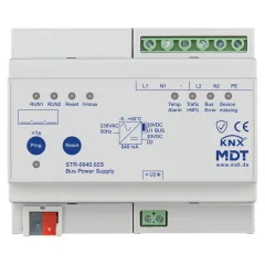   MDT STR-0640.02S KNX buszfeszültség-tápegység | 640 mA, diagnosztikai funkcióval, redundáns, Secure