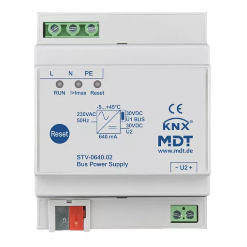 MDT STV-0640.02 KNX busztápegység | 640 mA