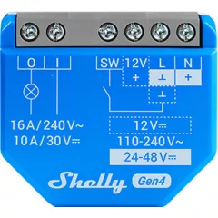 SHELLY 1 Gen4 multiprotokoll kapcsolóaktor UP | 1 kimenetes