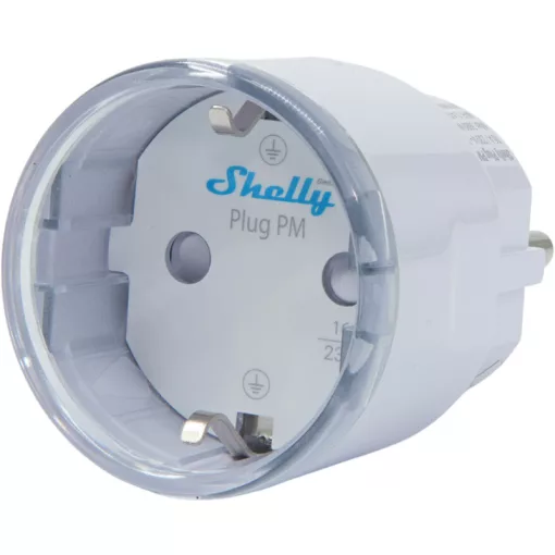 SHELLY Plug PM Gen3 WLAN-dugó Gen3 | Bluetooth, áramérés | fehér