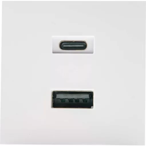 SHELLY USB Charger w USB töltő Wall Display Stand-hoz | USB-A/C, 3 A | fehér