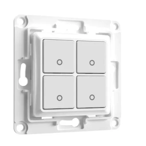 SHELLY WS 4 w 12 V falitaszter taszterinterface-ekhez | 4-csatornás | fehér