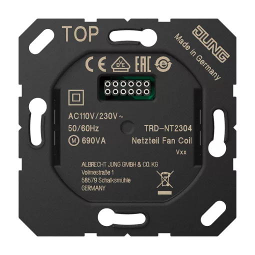 JUNG TRD-NT2304 KNX tápegység termosztáthoz | Fan Coil 4 csöves