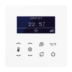   JUNG TRDLS9248WW KNX termosztát LS sorozat | Fan Coil | alpinfehér