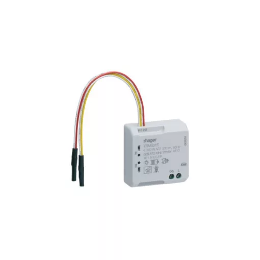 HAGER TRM691E KNX rádiófrekvenciás dimmaktor UP | 1 kimenetes, 2 bemenet