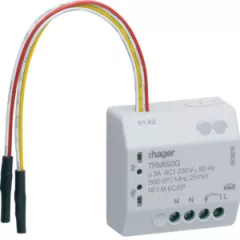   HAGER TRM693G KNX rádiófrekvenciás kapcsolóaktor UP | 1 kimenetes, 2 bemenet, 3 eres