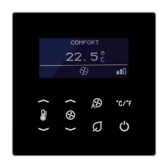   JUNG TRDLS9248SW KNX termi sztatát – várj, pontosítom.

JUNG TRDLS9248SW KNX helyiséghőmérséklet-szabályozó LS sorozat | Fan Coil | fekete