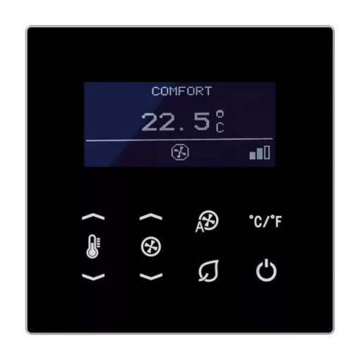 JUNG TRDLS9248SW KNX termi sztatát – várj, pontosítom.

JUNG TRDLS9248SW KNX helyiséghőmérséklet-szabályozó LS sorozat | Fan Coil | fekete