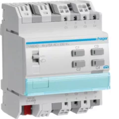   HAGER TYA604D KNX univerzális aktor | 4-csatornás, 16 A, C-terhelés
