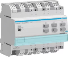   HAGER TYA606E KNX univerzális aktor | 6 kimenetes, 16 A, C-terhelés áramfelismeréssel