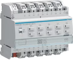   HAGER TYAS610D KNX Secure kapcsoló-/redőnyaktor | 10/5-csatornás, 16 A, C-terhelés