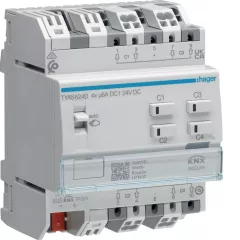   HAGER TYAS624D KNX Secure redőnyaktor | 4-csatornás, 24 V DC